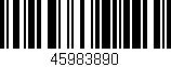 Código de barras (EAN, GTIN, SKU, ISBN): '45983890'