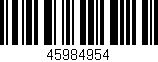 Código de barras (EAN, GTIN, SKU, ISBN): '45984954'