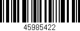 Código de barras (EAN, GTIN, SKU, ISBN): '45985422'