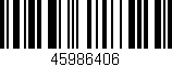 Código de barras (EAN, GTIN, SKU, ISBN): '45986406'