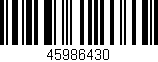 Código de barras (EAN, GTIN, SKU, ISBN): '45986430'