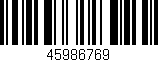 Código de barras (EAN, GTIN, SKU, ISBN): '45986769'