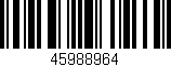 Código de barras (EAN, GTIN, SKU, ISBN): '45988964'