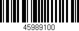 Código de barras (EAN, GTIN, SKU, ISBN): '45989100'