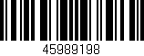 Código de barras (EAN, GTIN, SKU, ISBN): '45989198'