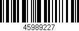 Código de barras (EAN, GTIN, SKU, ISBN): '45989227'