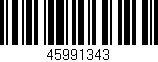 Código de barras (EAN, GTIN, SKU, ISBN): '45991343'