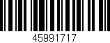Código de barras (EAN, GTIN, SKU, ISBN): '45991717'