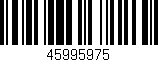 Código de barras (EAN, GTIN, SKU, ISBN): '45995975'