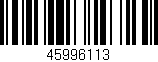Código de barras (EAN, GTIN, SKU, ISBN): '45996113'