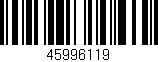 Código de barras (EAN, GTIN, SKU, ISBN): '45996119'