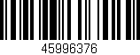 Código de barras (EAN, GTIN, SKU, ISBN): '45996376'