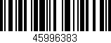 Código de barras (EAN, GTIN, SKU, ISBN): '45996383'