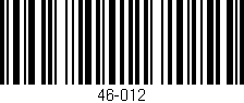 Código de barras (EAN, GTIN, SKU, ISBN): '46-012'