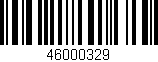 Código de barras (EAN, GTIN, SKU, ISBN): '46000329'