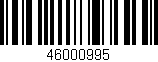 Código de barras (EAN, GTIN, SKU, ISBN): '46000995'