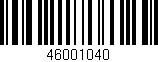 Código de barras (EAN, GTIN, SKU, ISBN): '46001040'