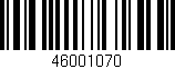 Código de barras (EAN, GTIN, SKU, ISBN): '46001070'