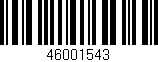 Código de barras (EAN, GTIN, SKU, ISBN): '46001543'