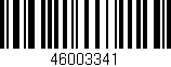 Código de barras (EAN, GTIN, SKU, ISBN): '46003341'