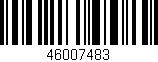 Código de barras (EAN, GTIN, SKU, ISBN): '46007483'