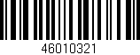 Código de barras (EAN, GTIN, SKU, ISBN): '46010321'