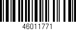 Código de barras (EAN, GTIN, SKU, ISBN): '46011771'