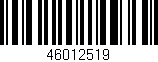 Código de barras (EAN, GTIN, SKU, ISBN): '46012519'