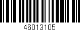 Código de barras (EAN, GTIN, SKU, ISBN): '46013105'