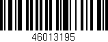 Código de barras (EAN, GTIN, SKU, ISBN): '46013195'