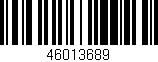 Código de barras (EAN, GTIN, SKU, ISBN): '46013689'