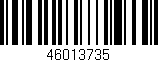Código de barras (EAN, GTIN, SKU, ISBN): '46013735'