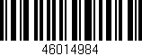 Código de barras (EAN, GTIN, SKU, ISBN): '46014984'