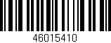 Código de barras (EAN, GTIN, SKU, ISBN): '46015410'