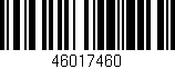 Código de barras (EAN, GTIN, SKU, ISBN): '46017460'