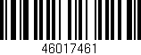 Código de barras (EAN, GTIN, SKU, ISBN): '46017461'