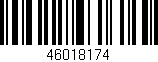 Código de barras (EAN, GTIN, SKU, ISBN): '46018174'