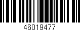 Código de barras (EAN, GTIN, SKU, ISBN): '46019477'