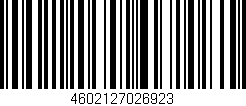 Código de barras (EAN, GTIN, SKU, ISBN): '4602127026923'