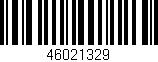 Código de barras (EAN, GTIN, SKU, ISBN): '46021329'