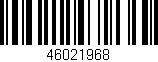 Código de barras (EAN, GTIN, SKU, ISBN): '46021968'