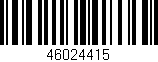 Código de barras (EAN, GTIN, SKU, ISBN): '46024415'