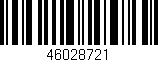 Código de barras (EAN, GTIN, SKU, ISBN): '46028721'