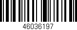 Código de barras (EAN, GTIN, SKU, ISBN): '46036197'