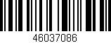 Código de barras (EAN, GTIN, SKU, ISBN): '46037086'