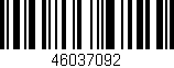 Código de barras (EAN, GTIN, SKU, ISBN): '46037092'