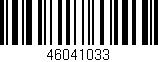 Código de barras (EAN, GTIN, SKU, ISBN): '46041033'