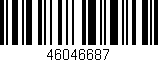 Código de barras (EAN, GTIN, SKU, ISBN): '46046687'