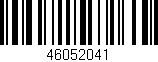 Código de barras (EAN, GTIN, SKU, ISBN): '46052041'