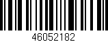 Código de barras (EAN, GTIN, SKU, ISBN): '46052182'